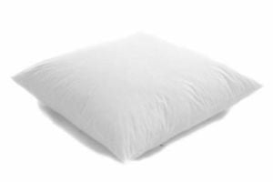 Luxury duck feather cushion pad with a microfibre casing.