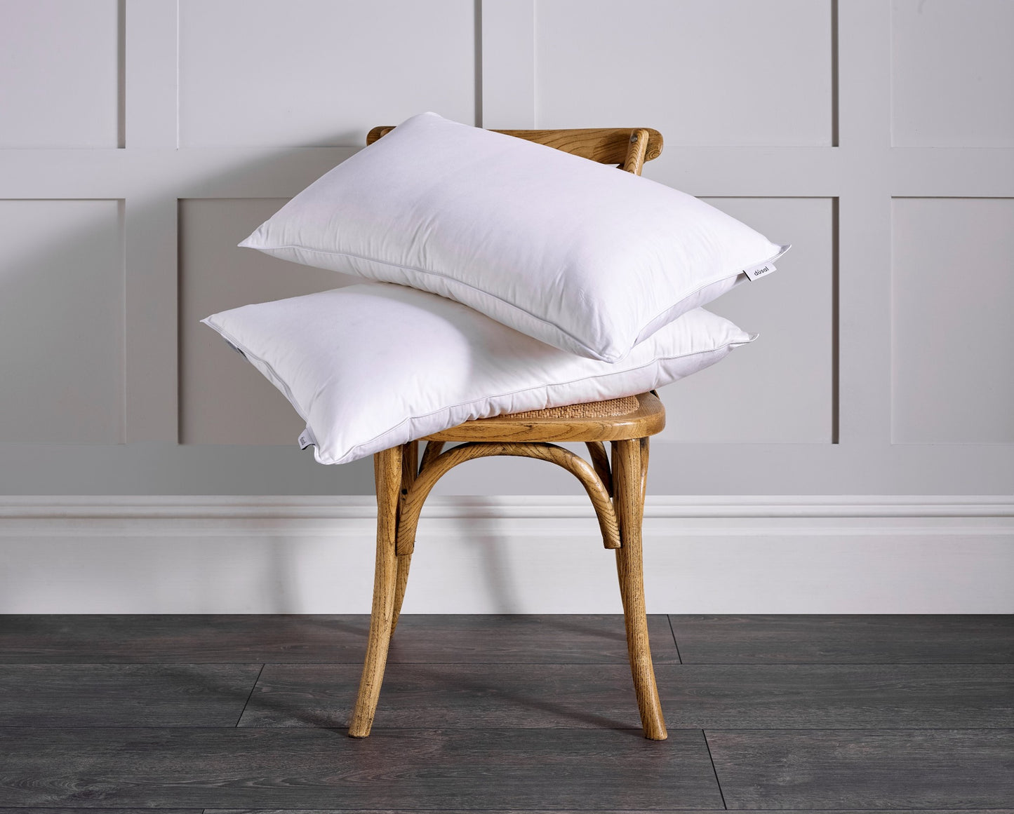 Luxury 100% European Duck Down Pillow With 233TC Cotton Cover.