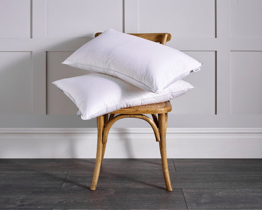 Luxury 100% European Duck Down Pillow With 233TC Cotton Cover.