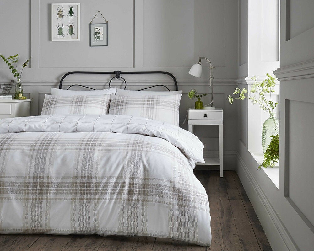 Elgin Check Duvet Cover Set (Available in 3 Colours)