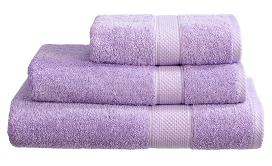 Lilac 100% 500gsm Turkish ringspun cotton towel bundle.