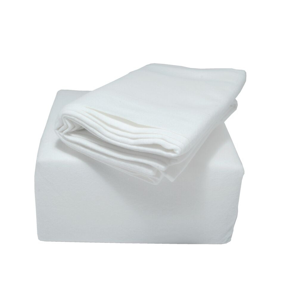 Indulgence Brushed Cotton Pillowcase - Pair (Style & Colour Options Available)