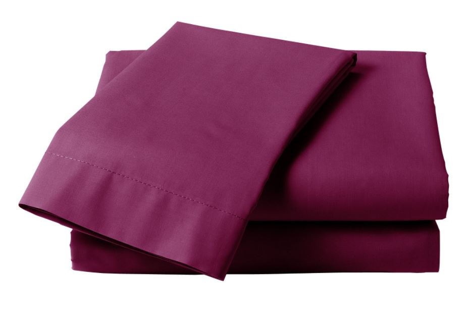 Percale Housewife Pillowcase Pair (Available in 13 colours)