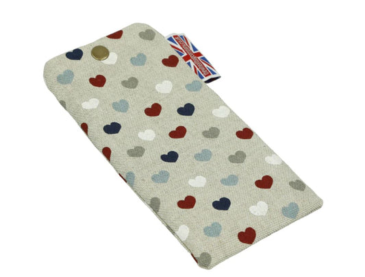 Glasses Case - Hearts Multi
